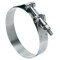 B & K Ideal Tridon 3-1/2 in. 3-13/16 in. 350 Silver Hose Clamp Stainless Steel Band T-Bolt 300100350553 - alternate 1
